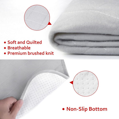 Washable Pee Pads for Dogs Extra Large, Reusable Quilted Dog Playpen Pads for Large Dogs, Non-Slip Whelping Pads, for Training, Travel, Whelping, Housebreaking, Incontinence, 65" X 48"