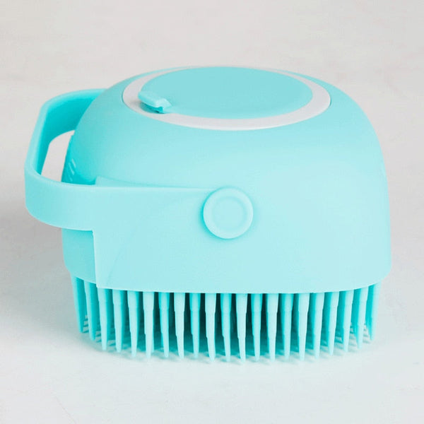 Dog Bath Brush with Shampoo Dispenser